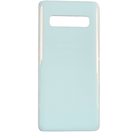 Задняя панель корпуса для Samsung G973, S10, белая (Класс А)