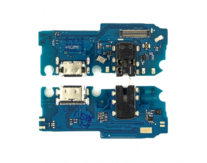 Шлейф для Samsung A125 A12/ A127 A12/ M127 M12S, коннектора зарядки, конектора наушников с микрофоном, High Copy