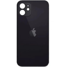 Задняя панель корпуса для iPhone 12 Mini, черная (Big Hole)