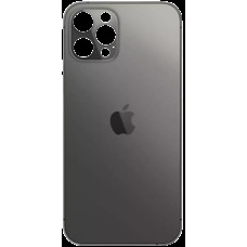 Задняя панель корпуса для iPhone 12 Pro Max, Graphite (Big Hole) (Класс А)