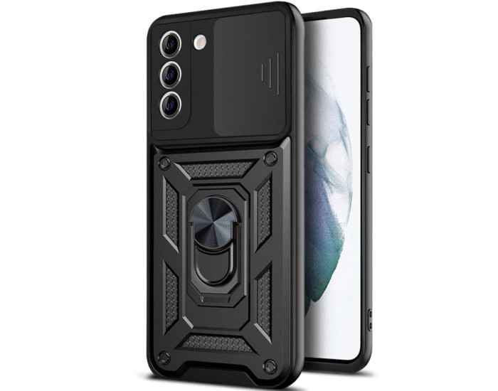 Чехол-Ударопрочный Camshield Serge Ring Samsung Galaxy S24 Plus / Samsung S25 Plus, Черный