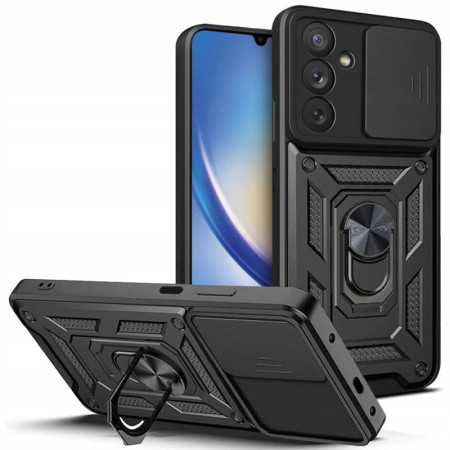 Чехол-Ударопрочный Camshield Serge Ring Samsung Galaxy A35, Черный