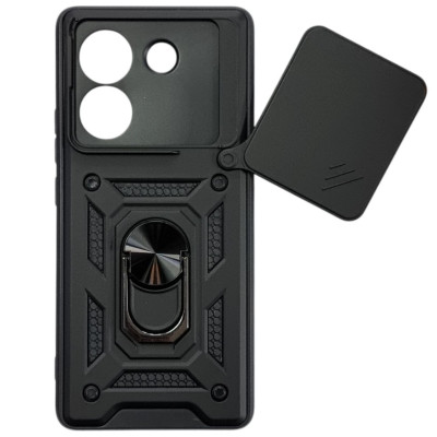 Чехол-Ударопрочный Camshield Serge Ring Xiaomi Poco M7 Pro 5G, Черный