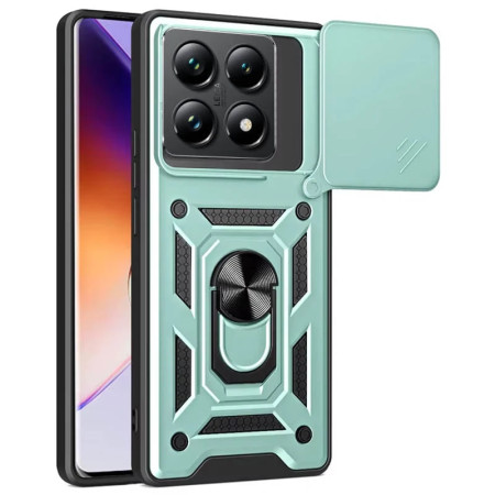 Чехол-Ударопрочный Camshield Serge Ring Xiaomi 14T Pro Зеленый