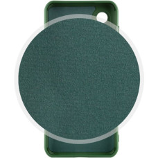 Чохол-силікон Silicone Lakshmi Full Camera Samsung S21 FE, G990, темно-зелений