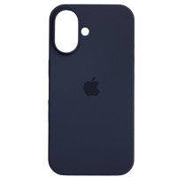 Чехол-силикон оригинал Full Soft Matte iPhone 16, Dark blue