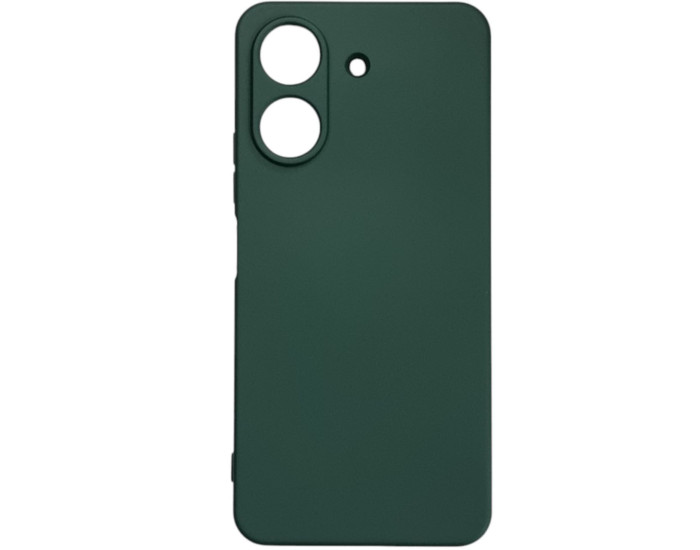 Чохол-силікон Getman Liquid Silk Full Camera Xiaomi Redmi 13C/Poco C65, Темно-Зелений