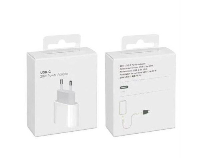 Сетевое зарядное устройство 20W USB-C (A1692/A2347) белый