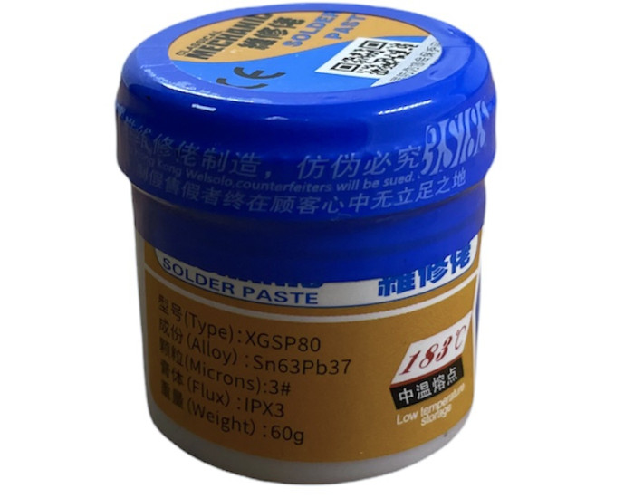 Паяльна паста BGA Mechanic Sn63/Pb37 XG-80 60гр