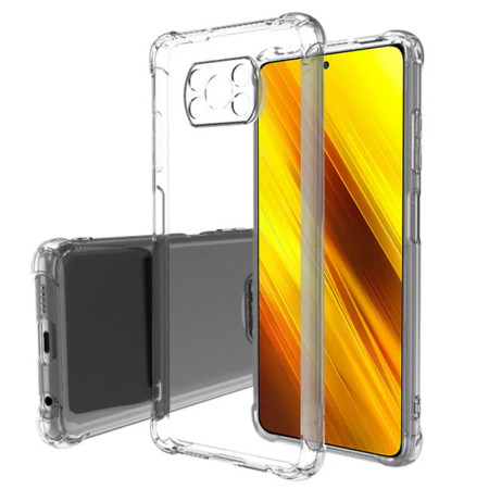 Чехол-силикон Getman Ease logo усиленные углы Xiaomi Poco X3 / X3 Pro / X3 NFC, Прозрачный (Класс А)