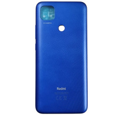 Задняя панель корпуса для Xiaomi Redmi 9C синяя (Класс А)