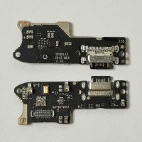 Шлейф для Xiaomi Redmi 9T/Poco M3, коннектора зарядки, с микрофоном, с компонентами, плата зарядки  (Класс D)