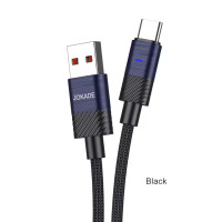 Кабель USB  Jokade JA031 SHUWU Type-C  Smart Power-Off fast charging data cable (5A/1.2m) чорний