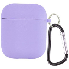Чехол для AirPods Full Soft Matte Microfiber, Lilac (Класс B)