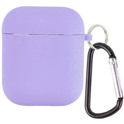 Чохол для AirPods Full Soft Matte Microfiber, Lilac