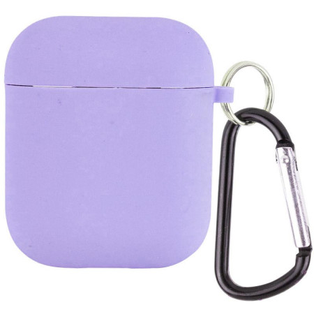 Чехол для AirPods Full Soft Matte Microfiber, Lilac (Класс А)