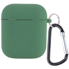 Чехол для AirPods Full Soft Matte Microfiber, Pine Green