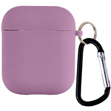 Чехол для AirPods Full Soft Matte Microfiber, Purple (Класс B)