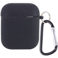 Чехол для AirPods Full Soft Matte Microfiber, Black (Класс А)