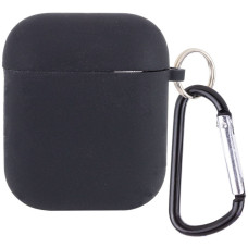 Чехол для AirPods Full Soft Matte Microfiber, Black (Класс B)