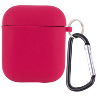 Чохол для AirPods Full Soft Matte Microfiber, Rose Red