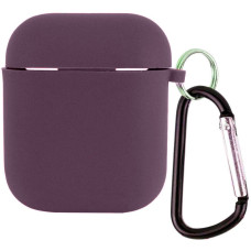 Чехол для AirPods Full Soft Matte Microfiber, Dark Purple