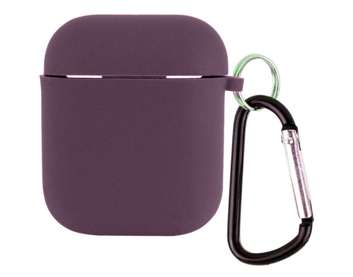 Чехол для AirPods Full Soft Matte Microfiber, Dark Purple