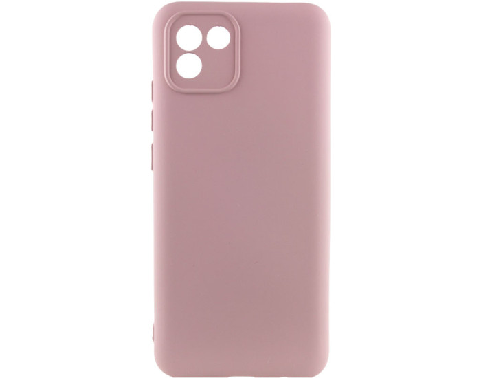 Чохол-силікон Silicone Cover Lakshmi Full Camera Samsung A03/A035, Рожевий пісок