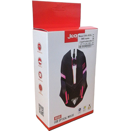 Мышь USB JEDEL M66 Black (Класс А)