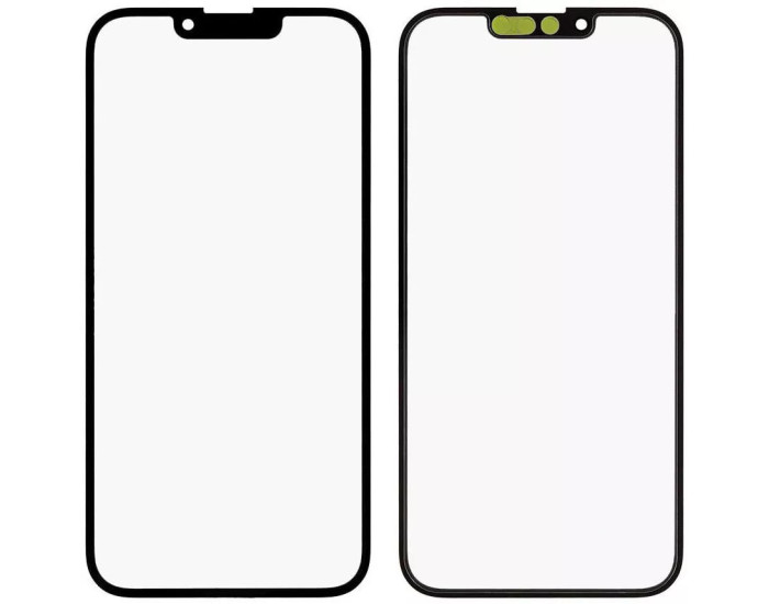 Стекло фронтальное c OCA-пленкой iPhone 13 Pro Max, черное, оригинал Mitsubishi