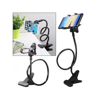 Тримач для телефон LAZY BRACKET DE179 прищіпка на гнучкою ніжці