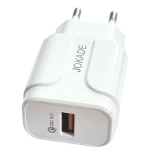 Сетевое зарядное устройство Jokade JB019 HUITU QC3.0 18W Белый