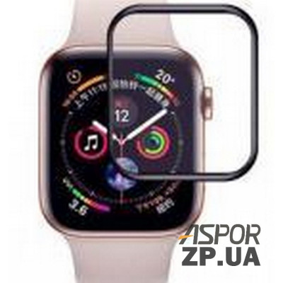 Защитное стекло Apple Watch 38mm 10D PET+ PMMA Black