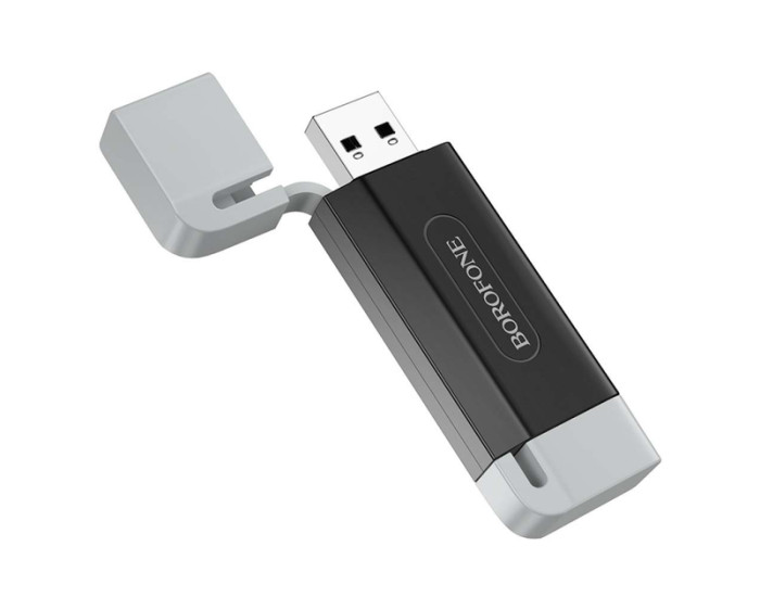 Картридер (Card Reader) Borofone DH9 Wisdom 2-in-1 USB/Type-C 2.0