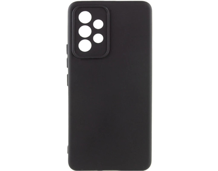 Чехол-силикон GETMAN Liquid Silk Full Camera для Samsung A73 5G, Черный