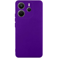 Чехол-силикон Getman Liquid Silk Full Camera Xiaomi Redmi Note 14 4G, темно-фиолетовый
