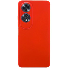 Чехол-силикон GETMAN Liquid Silk Full Camera для Oppo A60 4G, Красный