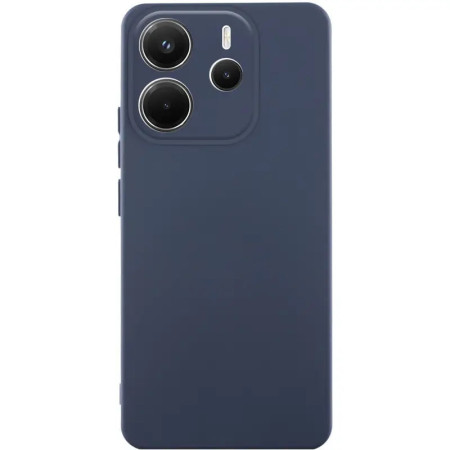 Чехол-силикон Getman Liquid Silk Full Camera Xiaomi Redmi Note 14 4G, темно-синий