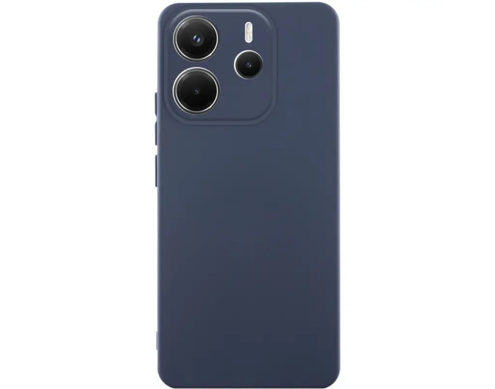 Чохол-силікон Getman Liquid Silk Full Camera Xiaomi Redmi Note 14 4G, Темно-синій