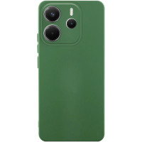 Чехол-силикон Getman Liquid Silk Full Camera Xiaomi Redmi Note 14 4G, темно-зеленый