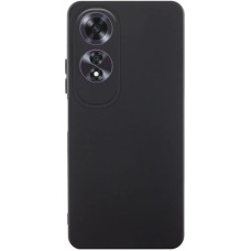 Чехол-силикон GETMAN Liquid Silk Full Camera для Oppo A60 4G, Черный
