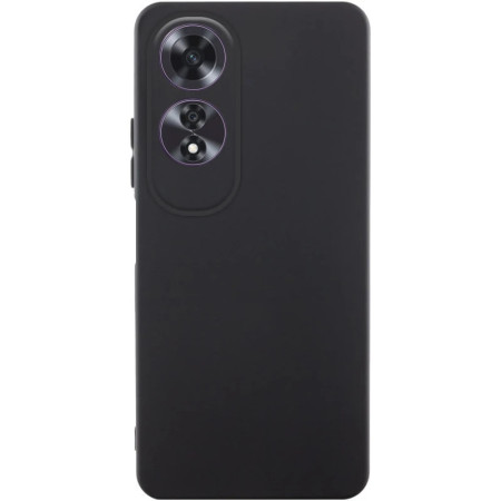 Чехол-силикон GETMAN Liquid Silk Full Camera для Oppo A60 4G, Черный