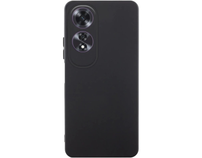 Чехол-силикон GETMAN Liquid Silk Full Camera для Oppo A60 4G, Черный