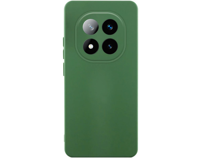 Чохол-силікон Getman Liquid Silk Full Camera Xiaomi Redmi Note 14 Pro 4G, темно-зелений