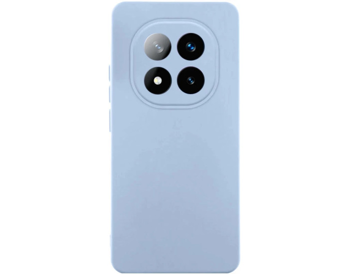 Чохол-силікон Getman Liquid Silk Full Camera Xiaomi Redmi Note 14 Pro 4G, Бузкове Блакитний