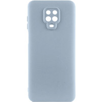 Чехол-силикон Getman Liquid Silk Full Camera Xiaomi Redmi Note 9 Pro / Note 9s голубой