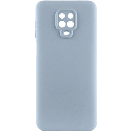 Чехол-силикон Getman Liquid Silk Full Camera Xiaomi Redmi Note 9 Pro / Note 9s голубой