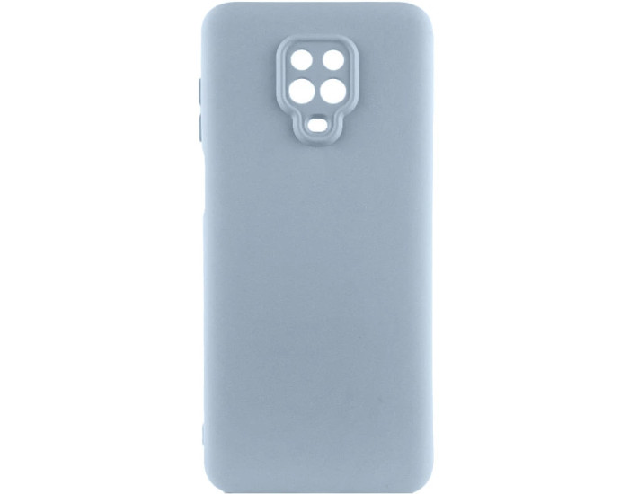 Чохол-силікон Getman Liquid Silk Full Camera Xiaomi Redmi Note 9 Pro / Note 9s Блакитний