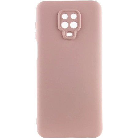 Чехол-силикон Getman Liquid Silk Full Camera Xiaomi Redmi Note 9 Pro / Note 9s, розовый песок