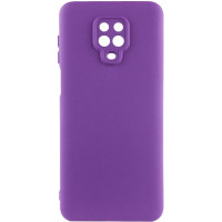 Чехол-силикон Getman Liquid Silk Full Camera Xiaomi Redmi Note 9 Pro / Note 9s фиолетовый